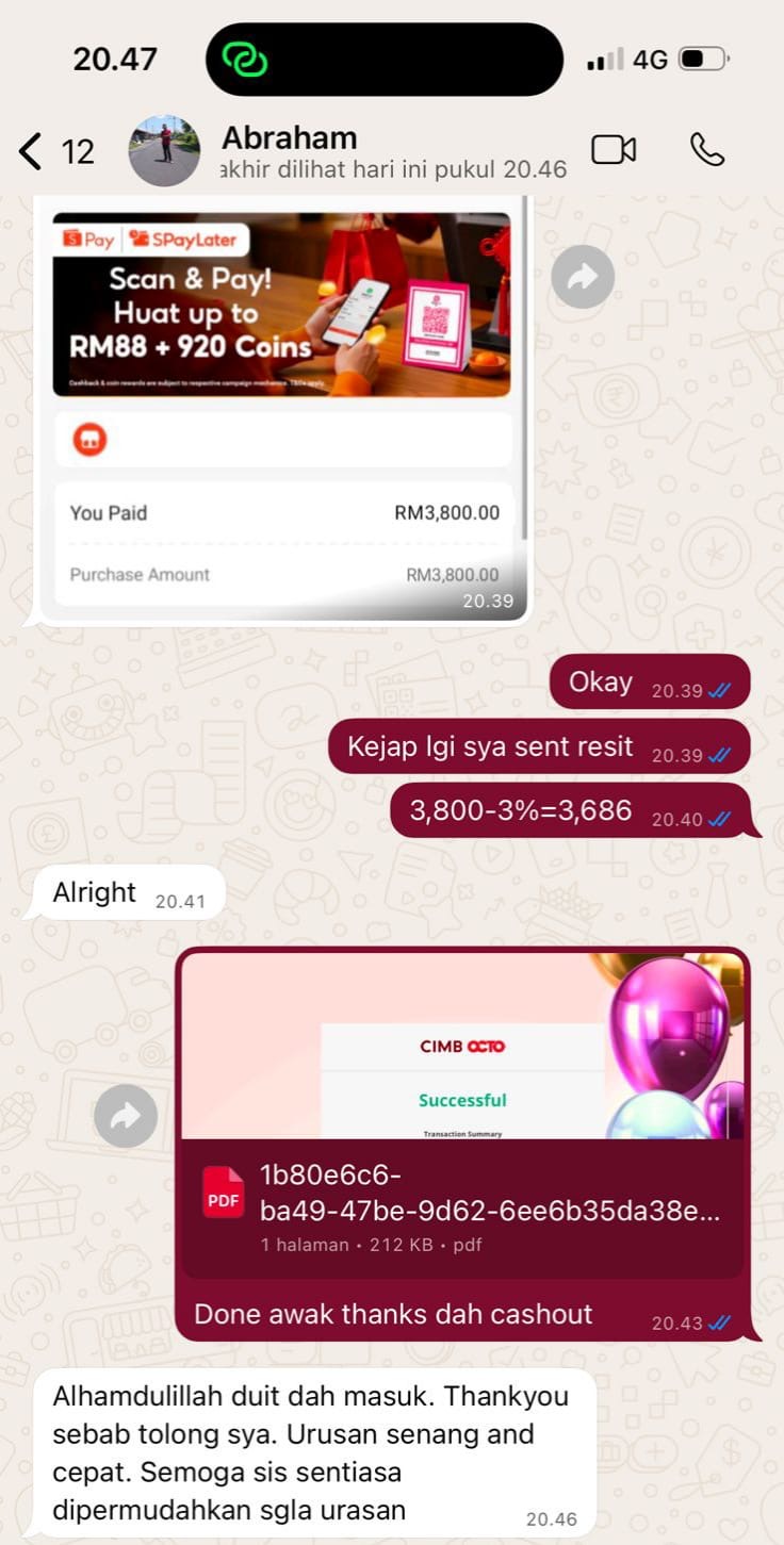 Testimoni Pencairan ShopeePay Later RM500